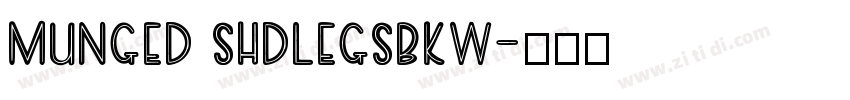 Munged sHdleGsbKw字体转换